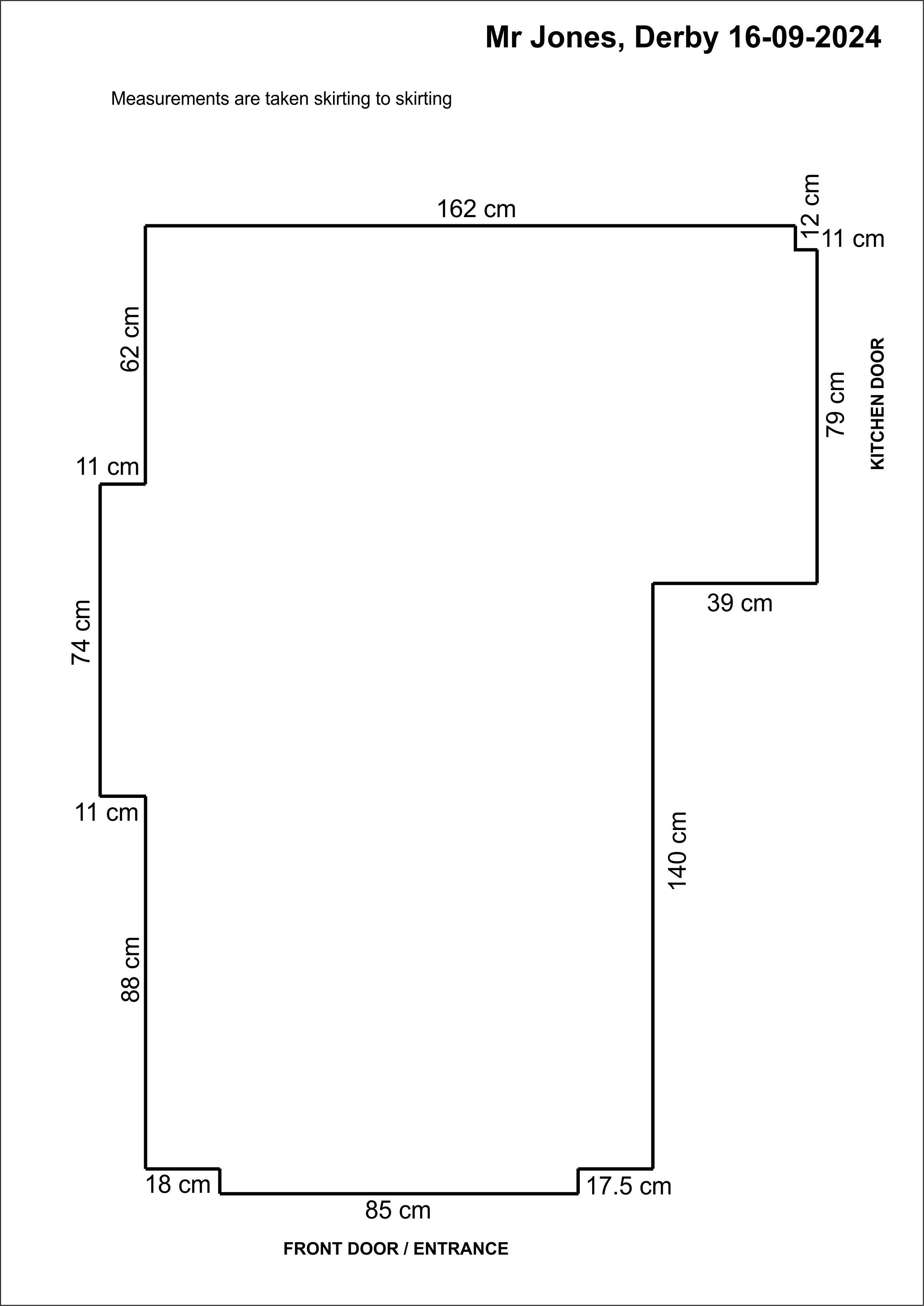 example of a customer's drawing